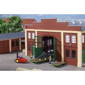 Auhagen HO 41635 gaffeltruck med vogne