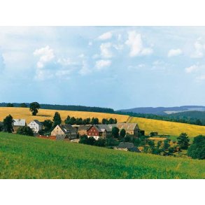 Auhagen HO/TT 42508 baggrund billed Wolkenstein/Erzgebirge samlet lngde 330 cm.