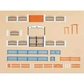 Auhagen HO/TT 42648 Hegn og porte st samlet lngde 1200 mm.