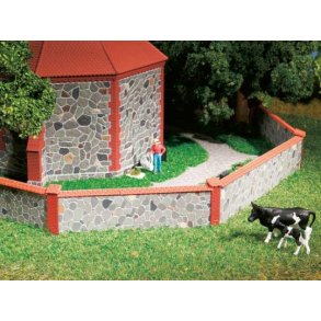 Auhagen HO 42651 Natur stenmur samlet lngde 1250 mm.