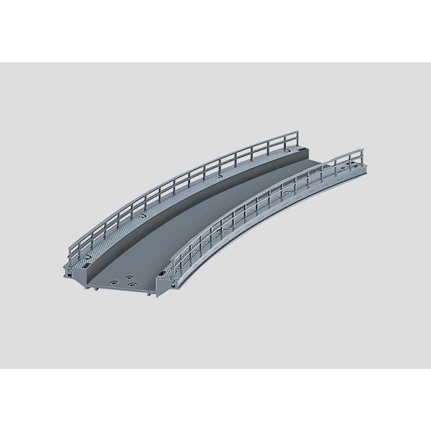 Mrklin 74623 Buet stykke rampe radius p 437,5 mm. Bjning 30 Bredde 64 mm.