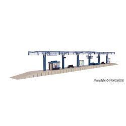 Vollmer HO 43532 perron M�l: L 62 x B 4,8 � 5,2 x H 7,2 cm / Perronh�jde 1,2 cm. Bygges�t