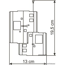 Vollmer HO 43637 Gasthof zur Post med LED-belysning.
