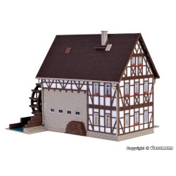 Vollmer HO 43687 indingsvrk melmllen med mllehjul og grdport