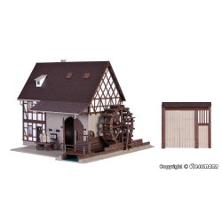 Vollmer HO 43687 indingsvrk melmllen med mllehjul og grdport