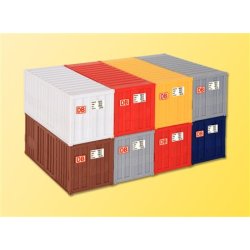 Kibri HO 10924 container 20 fods 8 stk.