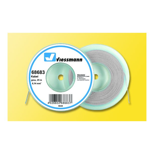 Viessmann HO 68683 kabel 25 m, 0,14 mm gr