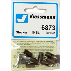 Viessmann HO 6873 banan stik han 10 stk. Brun