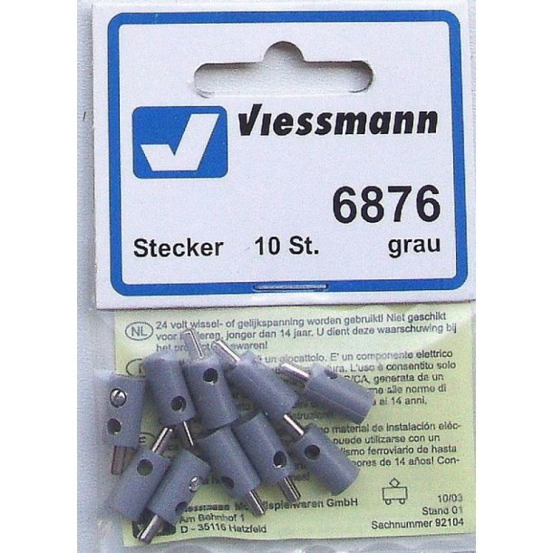 Viessmann HO 6876  10 cross-hullers stik, gr