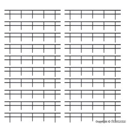 Vollmer HO 45000 gel�ndere, 20 stykker