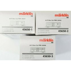 M�rklin 45650 USA godsvogns�t Box Car Type XM Pennsylvania Railroad 