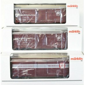 M�rklin 45650 USA godsvogns�t Box Car Type XM Pennsylvania Railroad 