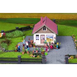 Noch HO 14885 figur st Blomsterkrukker og trug