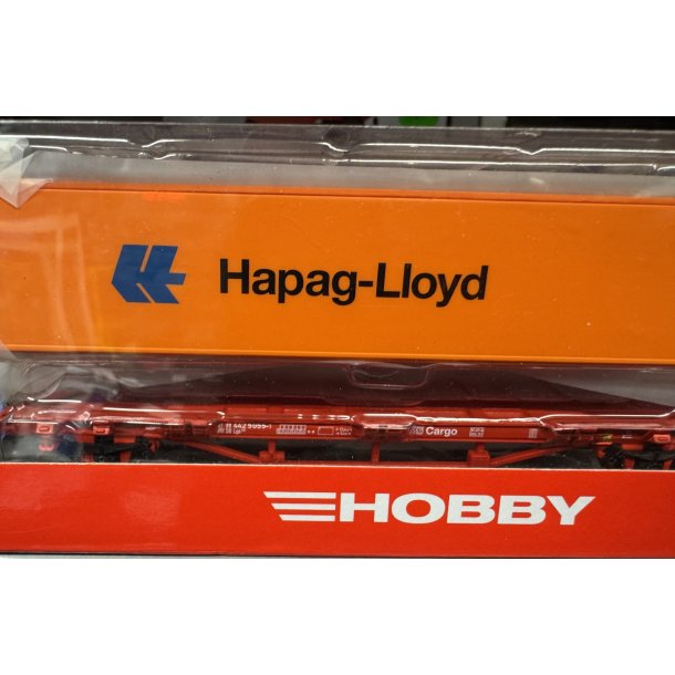 Piko HO 57700 DB AG fladvogn med Hapag Lloyd container