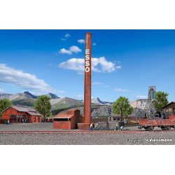 Vollmer HO 46017 skorsten til kedelhus Ml: L 5,3 x B 3,2 x H 30 cm.