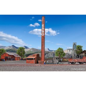 Vollmer HO 46017 skorsten til kedelhus Ml: L 5,3 x B 3,2 x H 30 cm.