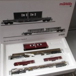 Mrklin 47025 DSB godsvognst. Lastet med danske bygningsdele