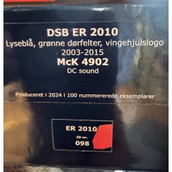 McK 4902 DSB E-Lok togs�t ER 2010 med DCC j�vnstr�m LokSound og motorlyd