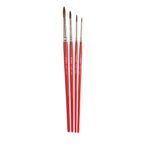 Humbrol 484150 Evoco pensel s�t med st�rrelserne 0, 2, 2, 4, 6.
