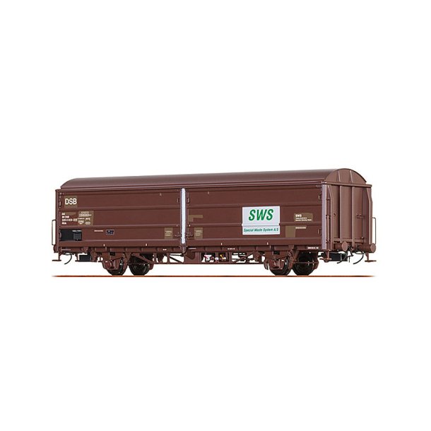 Brawa HO 48977 DSB skyded�rs godsvogn Hbis �SWS�