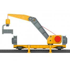  Mrklin 44118 my world kranvogn med 360 grader drejbar kran lssekrog med magnet og tilbehr 