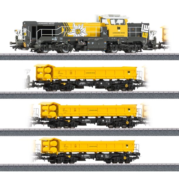 M�rklin 26180 Togs�t "Leonhard Weiss konstruktionstog" med diesellyd og MFX+. Nyhed 2026. P� lager d.17.9.26