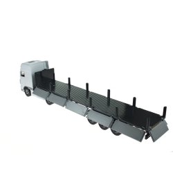 Joal 345 DAF XF High Cab med overdkket trailer. Skala 1:50