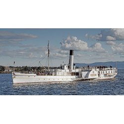 Modell-Tec 601-0600 Norsk passagerskib DS Skibladner hjuldamper fra 1856 l�ngde 83 cm. Scala 1:60 Bygges�t