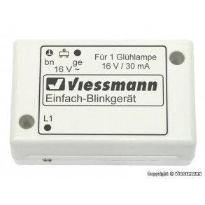 Viessmann 5035 spor N &lrm;Enkelt blinkende elektronik med bl� gl�delampe&lrm;