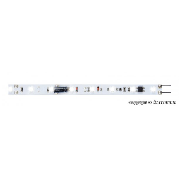 Viessmann HO/TT/N 5090 indvendig belysning 8 Led hvid til togvogne. Ml: L 13,2 x W 0,9 cm.&lrm;