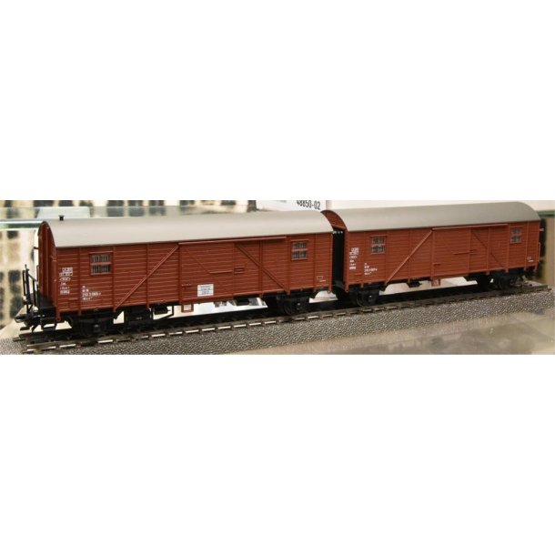 MHI model. Mrklin 48850-02 DB godsvognst med 2 vogne.