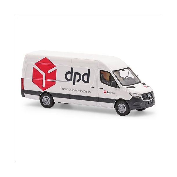 Busch HO 52634 Mercedes-Benz Sprinter lang akselafstand, DPD. Nyhed 2025