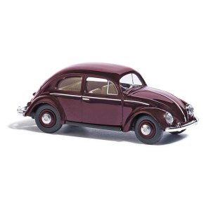 Busch HO 52901 VW folkevogn med kringlevindue r�dbrun. Nyhed 2022