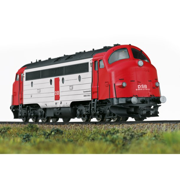 Trix HO 22788 DSB MY diesellok tjenestelokomotiv 1105 med MFX og diesellyd. Nyhed 2023/24