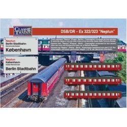 A.C.M.E. HO 55217 DSB/DR Ex 322/323 personvogns�t Neptun Prag-Berlin-K�benhavn. Nyhed 2023