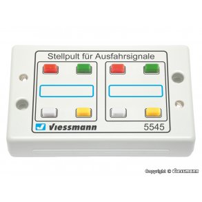 Viessmann 5545 kontrolpult Med kontakt for to 4-koncept lyssignaler til at skifte stop, k�r, langs