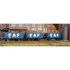 Hobbytrade 33003 DSB godsvogne Fyns Andels Foderstof ''FAF'' 3 stk. Vogne