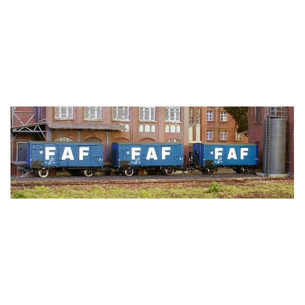 Hobbytrade 33003 DSB godsvogne Fyns Andels Foderstof ''FAF'' 3 stk. Vogne