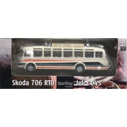 Brekina HO 58240 bus Skoda 706 RTO Lux hvid/sort. Nyhed 2023