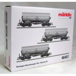 Mrklin 46457 DSB Kosangas trykgasvognst med 3forskellige vogne med solskrm.