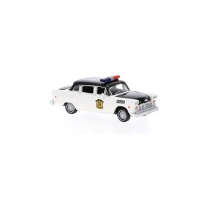Brekina HO 58941 Checker Cab Kalamazoo Police Department politibil �rgang 1974