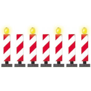 Busch HO 5908  advarselssignaler 7 stk. Af dem med blitz 4 stk.