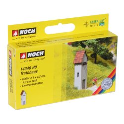 Noch HO 14340 Trafohus 2,4 x 2,2 cm, 9,3 cm h&oslash;j