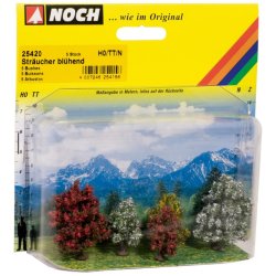 Noch HO-TT 25420 buske blomstrende 5 stk 