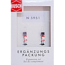 Busch 5951 spor N &lrm;2 advarselsblink uden kredslb (som supplement til det komplette st 5949). &lrm;