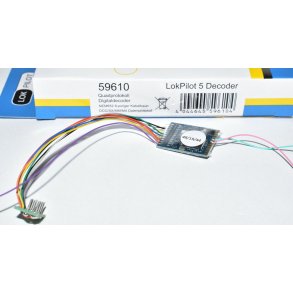 ESU 59610 LokPilot 5.0 M4 MFX / DCC / SX med 8 pin NEM stik.
