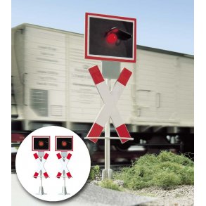 Busch 8625 spor G  Komplet s�t: 2 advarselslamper 