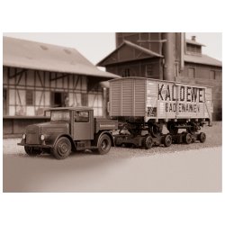MHI Mrklin 48822 DB godsvogn G 10 "KALDEWEI". Med traktor Kaelble med vejscooter type Culemeyer