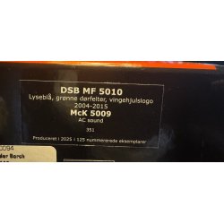 McK 5010 DSB IC3 MF dieseltogs�t med digital LokSound og dieselllyd til M�rklin drift