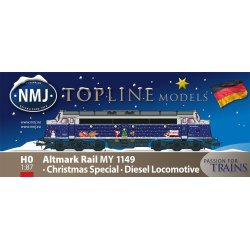 NMJ Topline 91606 Altmark Rail 1149 Tuborg julelokomotiv digital LokSound og diesellyd til Mrklin